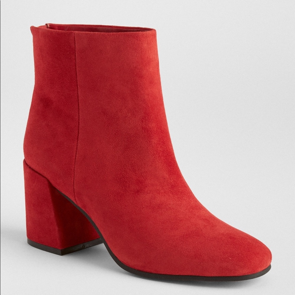 Square Toe Block Heel Boots